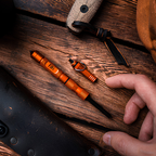Compact survival fire starter for hiking and backpacking