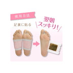 Before and after results showing Perorin detox sheet turning brown after overnight use