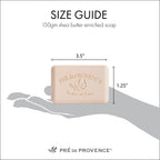 Pré de Provence Soap Bar 150g size guide