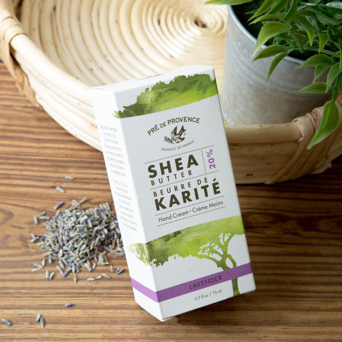 Pré de Provence Lavender Shea Butter Hand Cream lifestyle