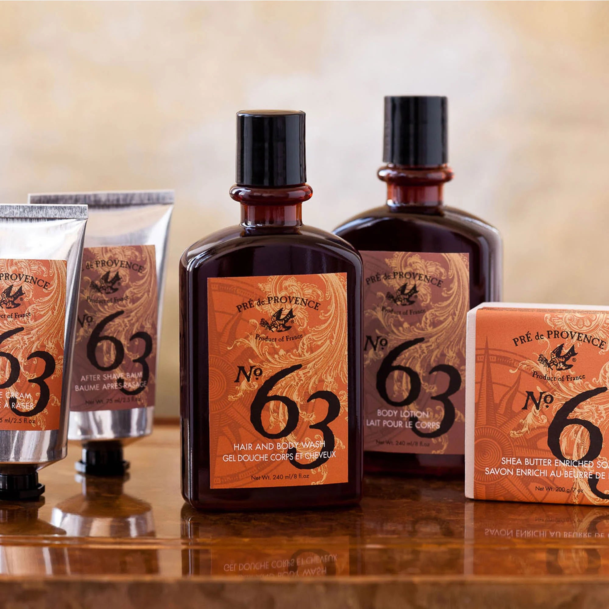 No. 63 men's post shave moisturizer with woody spicy fragrance
