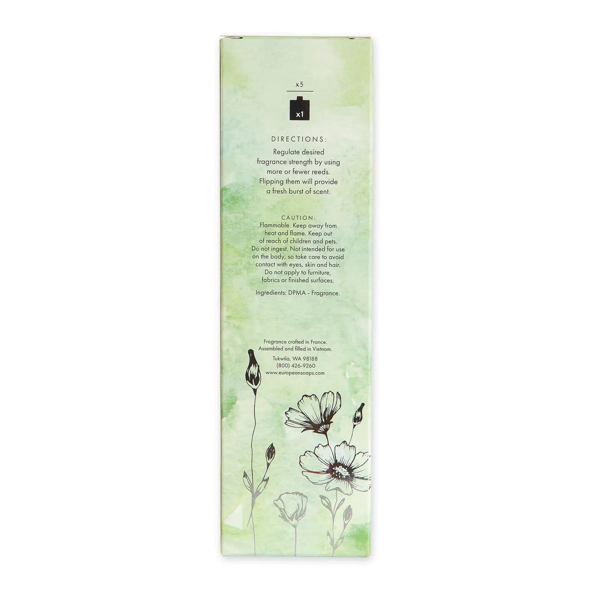 Pré de Provence White Gardenia diffuser with reeds