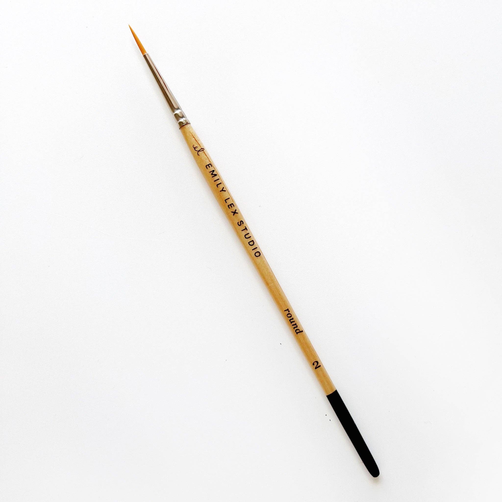 Emily Lex wooden paintbrush set for watercolor painting