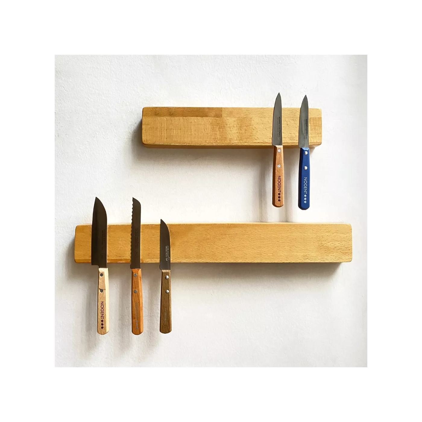 roger orfevre beech wood magnetic knife bar 45 cm wall mounted knife holder