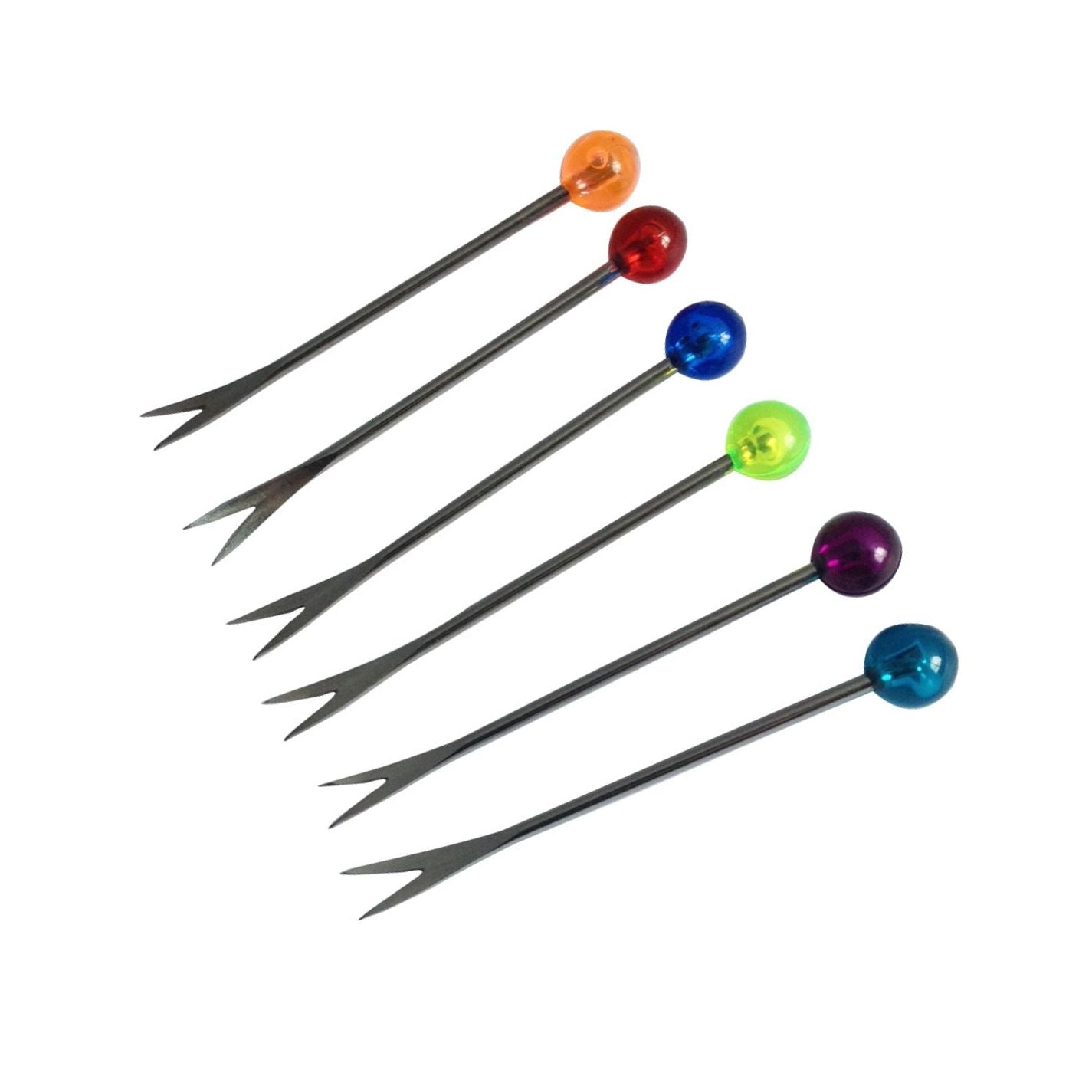roger orfevre stainless steel fruit cocktail picks set of 12