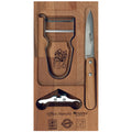 roger orfevre paring knife peeler can opener set olive wood handle