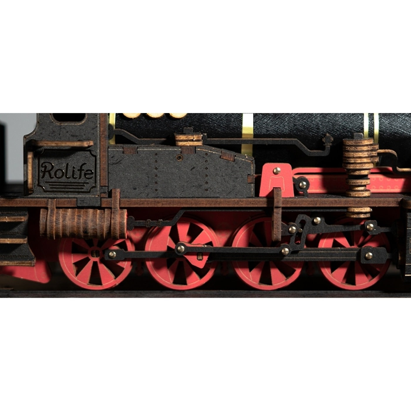 Rolife vintage steam train DIY wooden model