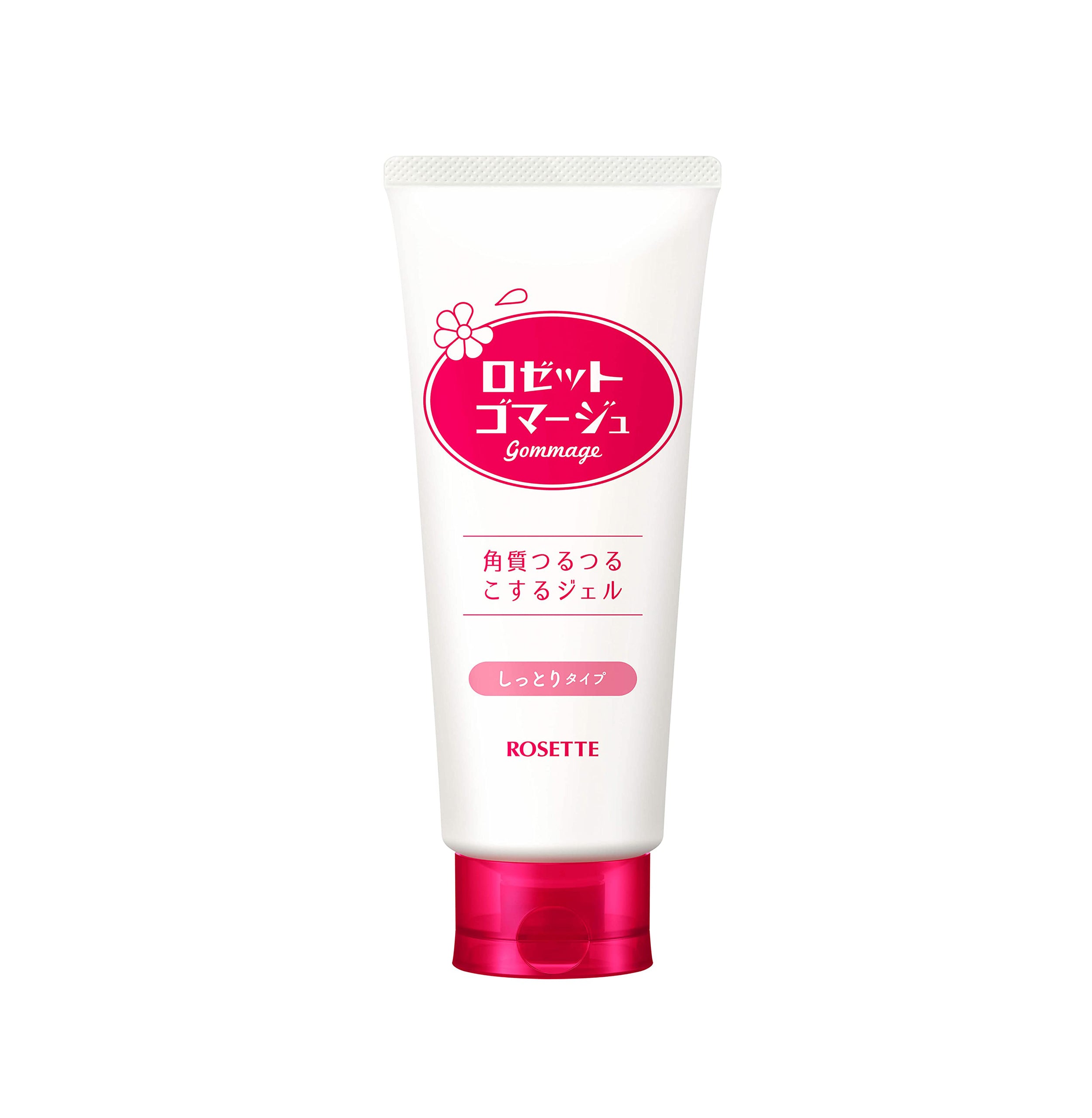 Rosette Gommage Peeling Gel Moisture red version tube, gentle exfoliating peeling gel from Japan.