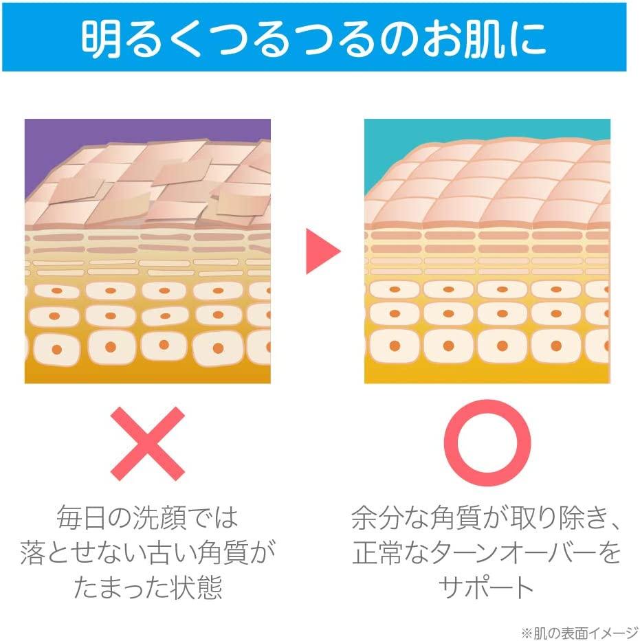 Illustration showing Rosette Gommage Peeling Gel removing dead skin and supporting natural turnover.