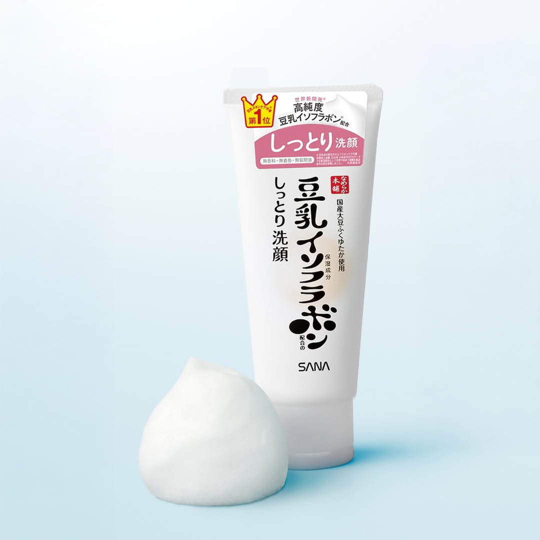 SANA Nameraka Moist Cleansing Wash NC Japanese soy milk foam cleanser for gentle and hydrating face wash