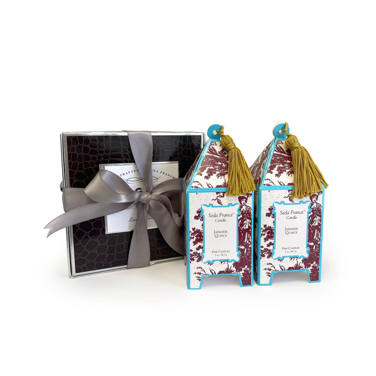 Seda France Japanese Quince Classic Toile Mini Pagoda Gift Set
