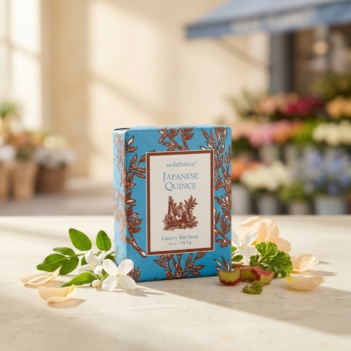 Seda France Japanese Quince Classic Toile Bar Soap
