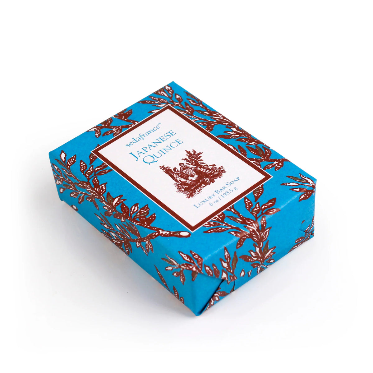 Seda France Japanese Quince Classic Toile Paper-Wrapped Bar Soap 6 oz