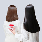 results using Shiseido Fino Premium Hair Mask showing smooth, glossy hair