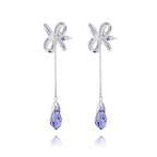 Blissful Knot Earrings Silver