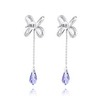 Blissful Knot Earrings Silver