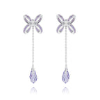 Blissful Knot Earrings Silver