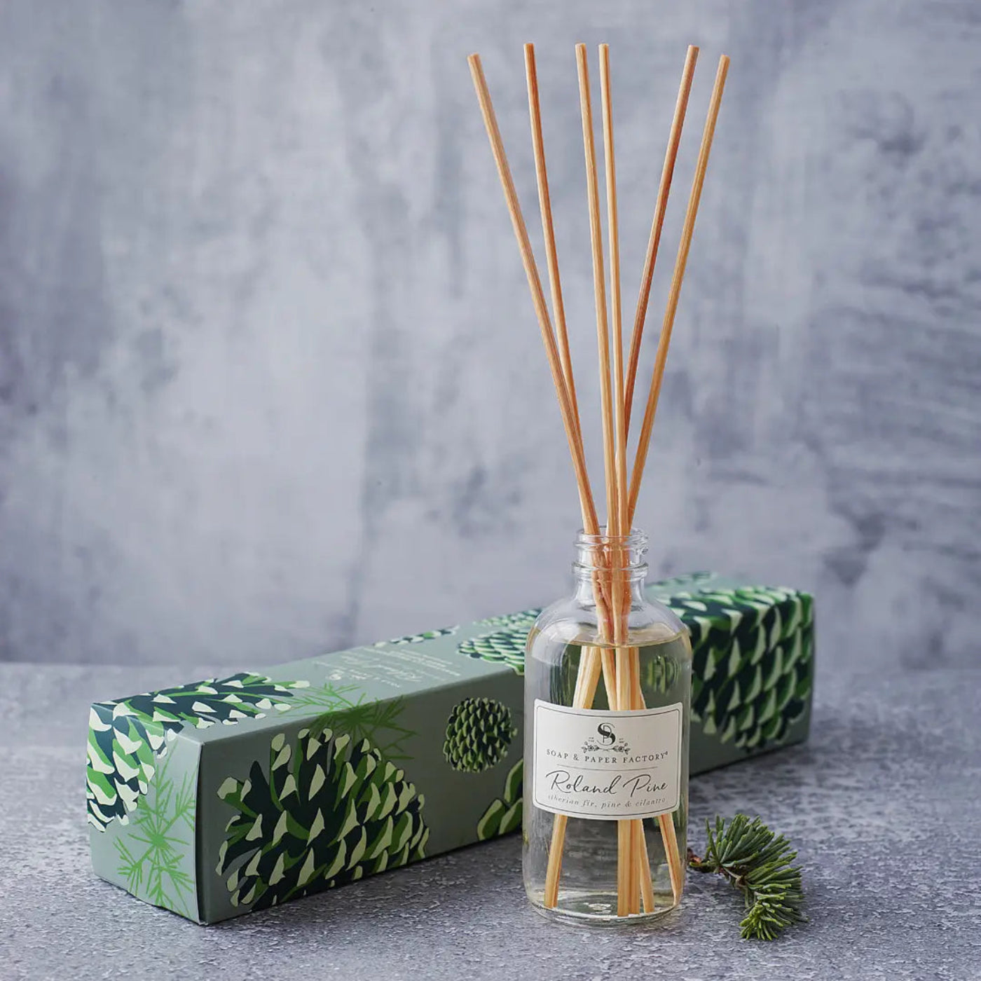 Soap and Paper Factory pine diffuser woody scent