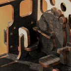 Rolife Steam Journey wooden train model with station
