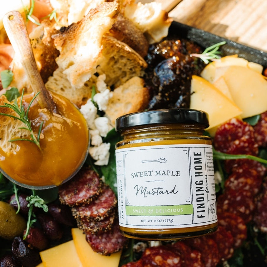 Sweet maple mustard for sandwiches and dipping