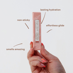 Taylor Made Organics lip gloss confident soft pink hydrating gloss