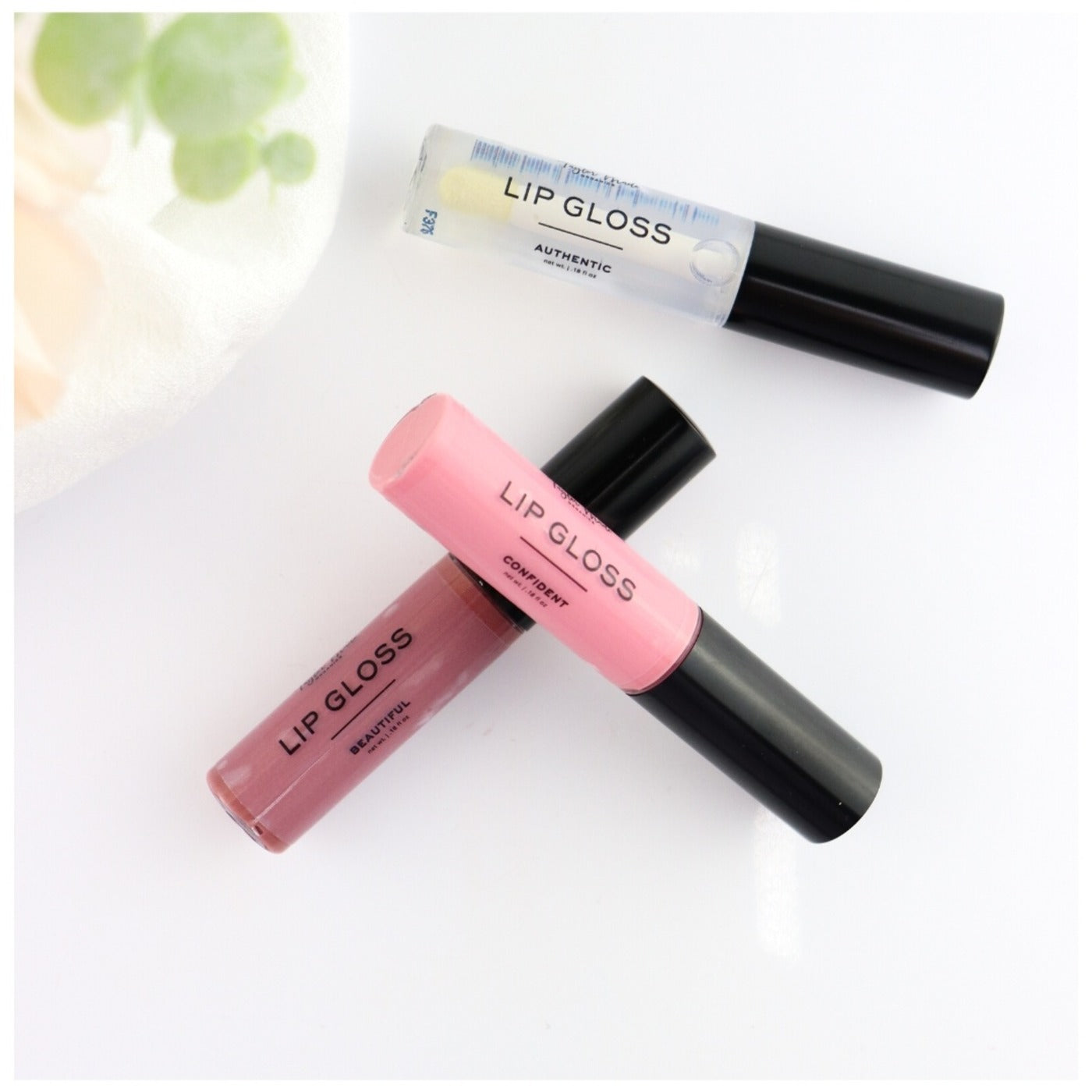 Taylor Made Organics lip gloss confident soft pink hydrating gloss