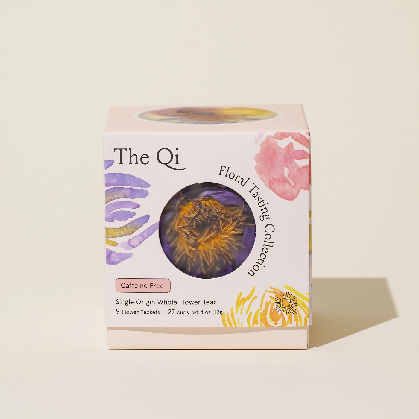 The Qi Organic Floral Collection whole flower tea