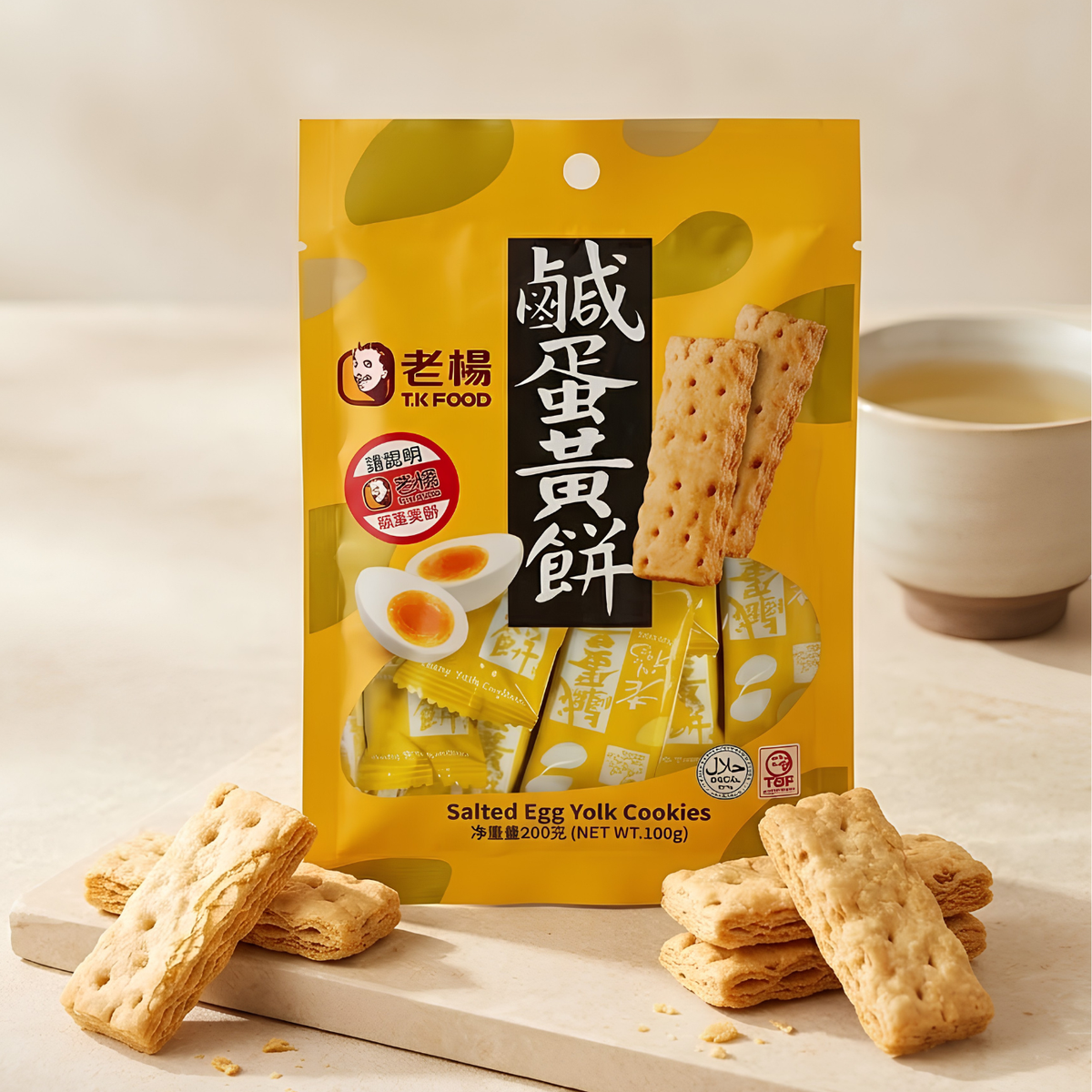 TK FOOD Lao Yang Salty Yolk Cookies 100g