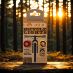 Front and rear bicycle safety lights by Lucky Jack