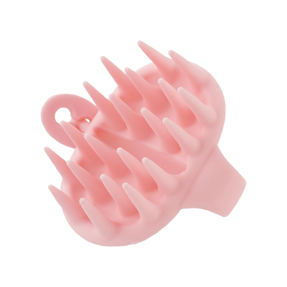 Side angle view of Vess Bihatsu Shampoo Brush with ergonomic handle
