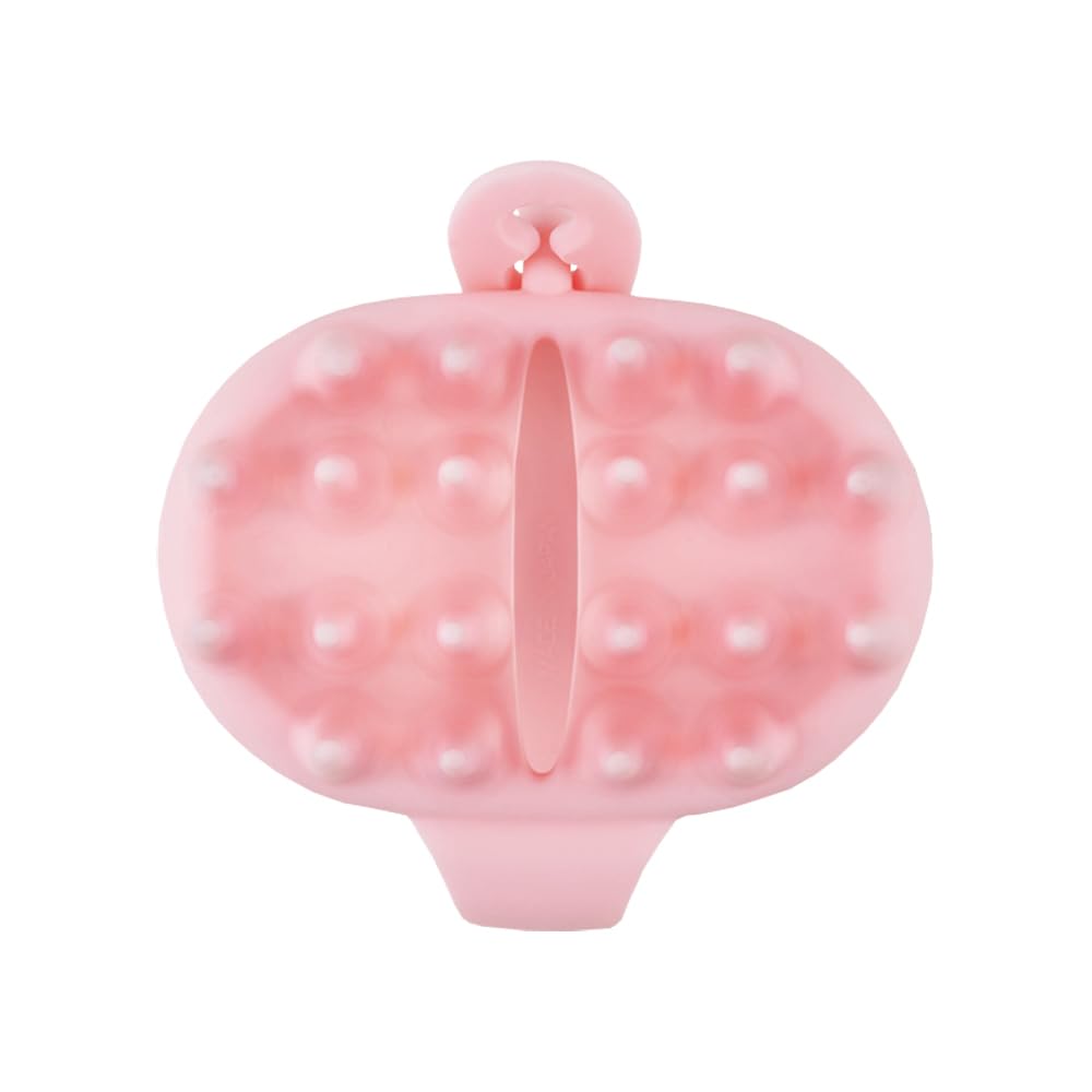 op view of Vess Bihatsu Shampoo Brush showing silicone bristles