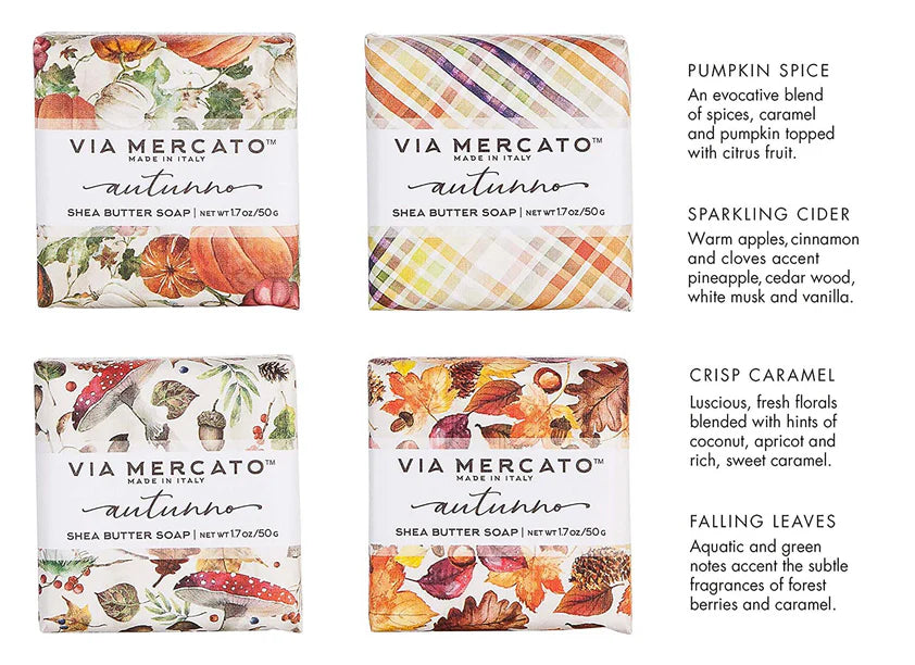 Via Mercato Autunno Italian soap gift set