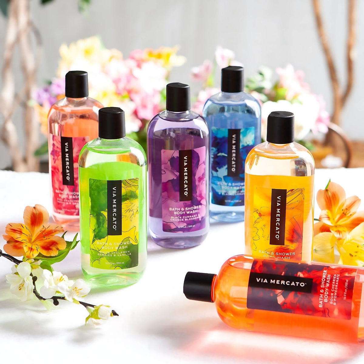 Via Mercato Bella 500ml shower gel made in Italy