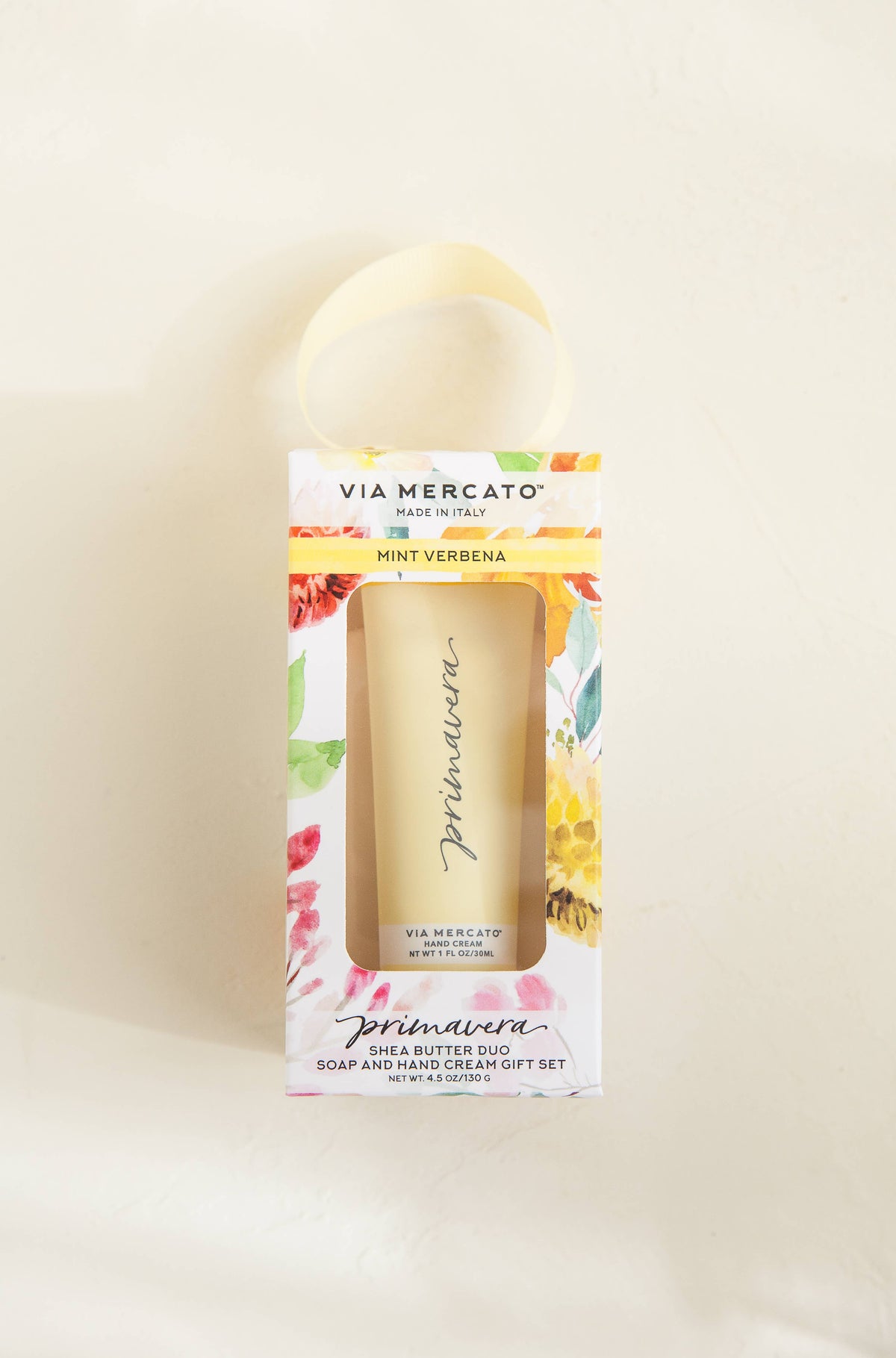 VIA MERCATO Primavera Shea Butter Duo fragrance varieties Mint Verbena