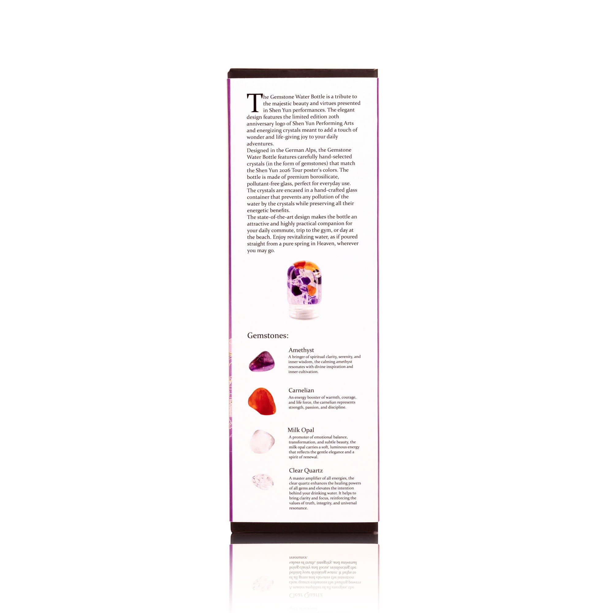 Gemstone Water Bottle Back - Shen Yun 20th Anniversary Edition