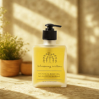 Whispering Willow Eucalyptus and Mint Natural Body Oil in frosted glass bottle