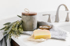 Handcrafted Tea Tree Bar Soap with Activated Charcoal