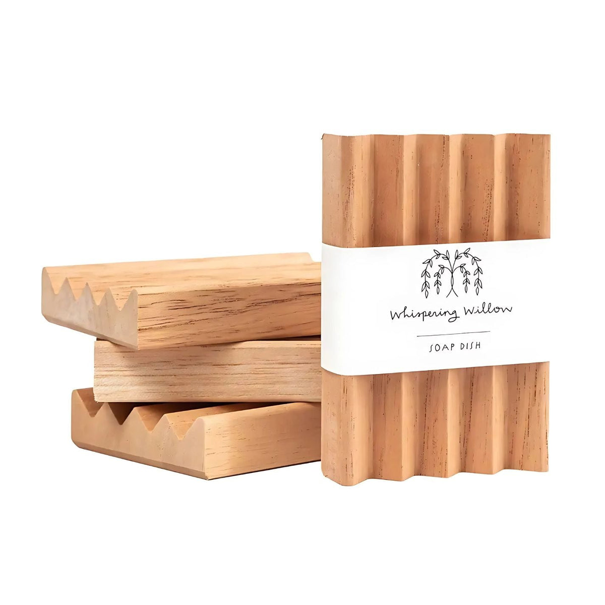 Whispering Willow Wooden Soap Dish