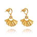 Radiant Fan Earrings Crystal
