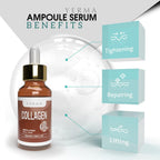 Applying Yerma ampoule serum on face
