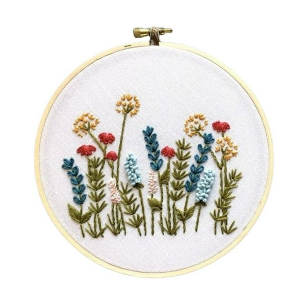 Beginner Embroidery KIT - Bright Summer Meadow
